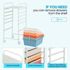 Home Office Storage Cart 6 Drawer Utility Storage with Wheels