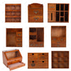 Vintage Wooden Small Cabinet Storage Box Desktop Organizer Unit Display Shelving