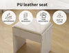 Levede Dressing Table Vanity Set Stool Makeup LEDs Mirror Jewellery Organizer