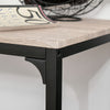 Bar Table and Stools Set, Kitchen Table and 2 Chairs with Backrest, Footrest