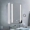 LED Bathroom Mirror Cabinet Touch Sensor Demister With 2 Storage Shelves 3 Sizes
