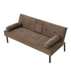 Panana Fabric Sofa Bed Sofabed with Drink Holders Recliner Free Bolster Cushions
