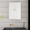 LED Dimmable Bathroom Mirror Cabinet w/ Clock Shaver Socket Single Door 500x700