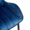 Set of 2 Velvet Dining Chairs Set Padded Seat Metal Legs Kitchen Home Furniture