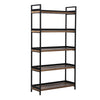 5 Tier Contemporary Industrial Bookshelf/Shelving Unit Oak finish 1750mmH