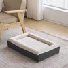 Dog Bed Dog Sofa Bed with Bolster Soft Cosy Dog Bed Couch Lounger