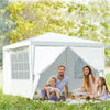 Heavy Duty Waterproof Garden Outdoor 3x3m/4m/6m Gazebo Wedding Party Tent 4Sides