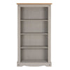 Corona Bookcase Grey Medium Display Cabinet Shelving Unit Solid Pine Mexican