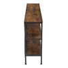 Extra Long Console Table Vintage Wooden 3 Tier Side Desk Bookcase Display Shelf