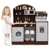 Wooden Kitchen Playset Kids Kitchen Set Toy Kitchen Set-Coffee