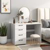 Modern Computer Desk Home Office Desk w/4-Drawers Wooden Laptop Desk Workstation