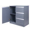 3 Drawers 1 Door Sideboard Kitchen Wood Storage Cupboard File Cutlery Cabinet UK