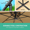 3M Banana Parasol Sun Shade Patio Hanging Umbrella Cantilever Garden Grey 2025
