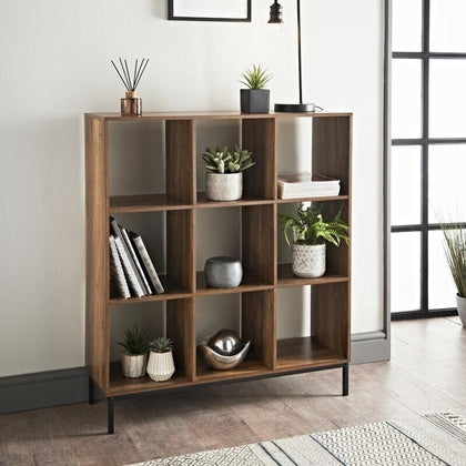 9 Cube Storage Wooden Bookcase Shelves Display Shelving Unit Living Room Indoor