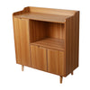 3 Doors Wooden Sideboard Cabinet Cupboard Unit Storage Furniture With Table Top