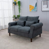 Panana Linen Fabric 2 & 3 Seater Sofa Couch with Wood Legs 3 Colours