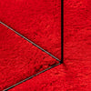 Rug HUARTE Short Pile Soft and Washable Red Ø 80 cm