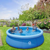 Round Paddling Pool Outdoor Garden Inflatable Swimming Playing Pond Human Pet UK