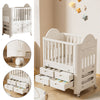 Eco-friendly PP Newborn Cot Bed Baby Bedside Bassinet Crib Infant Storage Drawer