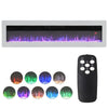 Electric Fire Wall Mounted/Recessed/Freestanding 40inch Electric Fireplace White