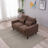 Panana Linen Fabric 2 & 3 Seater Sofa Couch with Wood Legs 3 Colours