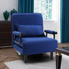 Folding Single Sofa Chair Bed Fabric Sofabed Occasional Lounge Chaise Guest Sofa