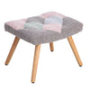 Rocking Chair with Footstool Fabric Velvet Relax Chair Lounge Recliner Armchair