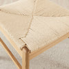 Bonnie Oak and Veneer Wooden Scandi Dining Chair with Rope Seat Set of 2 Klismos