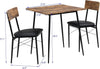 ModernLuxe Kitchen Furniture Dining Set Solid Metal Legs PU Leather Seating