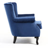 Occasional Chesterfield Velvet Lounge Armchair Wing Back Single Chair Home UK