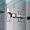 LED Illuminated Mirror Cabinet with Shaver Socket Demister Pad Bathroom Storage
