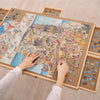 VEVOR 1500 Piece Puzzle Board Drawer Cover Portable Wooden Jigsaw 32.7"x24.6"