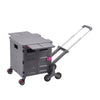 Folding Shopping Trolley Box 55L Camping Picnic Boot Cart Storage Stair Climbing