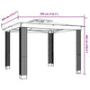 Gazebo with Double Roof Anthracite 2.94x2.94 m Steel W6H4