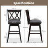 Set of 2 Bar Stool 360 °Swivel Modern Bar stool Adjustable Height Counter Stool