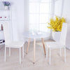 White Glass Dining 2/4/6PCS Faux Leather Chairs Kitchen Dinner Kitchen Furniture