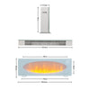 Electric Fireplace Freestanding/Wall Inset Into Fire 7 LED Colour Heater +Remote