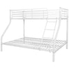 Children's Bunk Bed Frame White Metal 140x200/90x200 cm