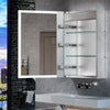 LED Bathroom Mirror Cabinet Rectangle Vanity Cabinet Wall Mirror w/Storage Shelf