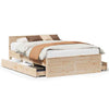 Bed Frame without with Headboard 140x200 Solid Wood Pine O2Z8