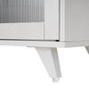 Sideboard Kitchen Buffet Cupboard Console Table with Glass Doors Cabinet 2 Shelf