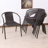Brown Wicker Bistro Set Table and Chairs Indoor Outdoor Patio Garden Furniture