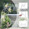 2Pcs Half Moon Metal Frame Wedding Arch Backdrop Stand Flower Display Prop 189cm