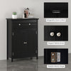 Bathroom Storage Cabinet Free Standing Bathroom Cabinet-Black