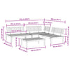 4 Piece Garden Pallet Sofa Set Solid Wood Acacia P7L3