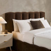 Dusk Cheshire Cappuccino Velvet Double Ottoman Storage Bed RRP £799