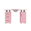 Manicure Nail Table Movable Nail Station Desk with Casters for Nails Art Beauty
