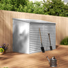 Metal Garden Shed, Lockable Tool Storage House Lean to Shed with Double Doors UK