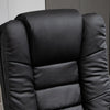 Recliner Chair With footstool, Armchair 135° Reclining Swivel Sofa Chair, Black