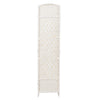 White Weave Wicker Folding 6 Panels Privacy Screen Room Divider Large 170*240CM